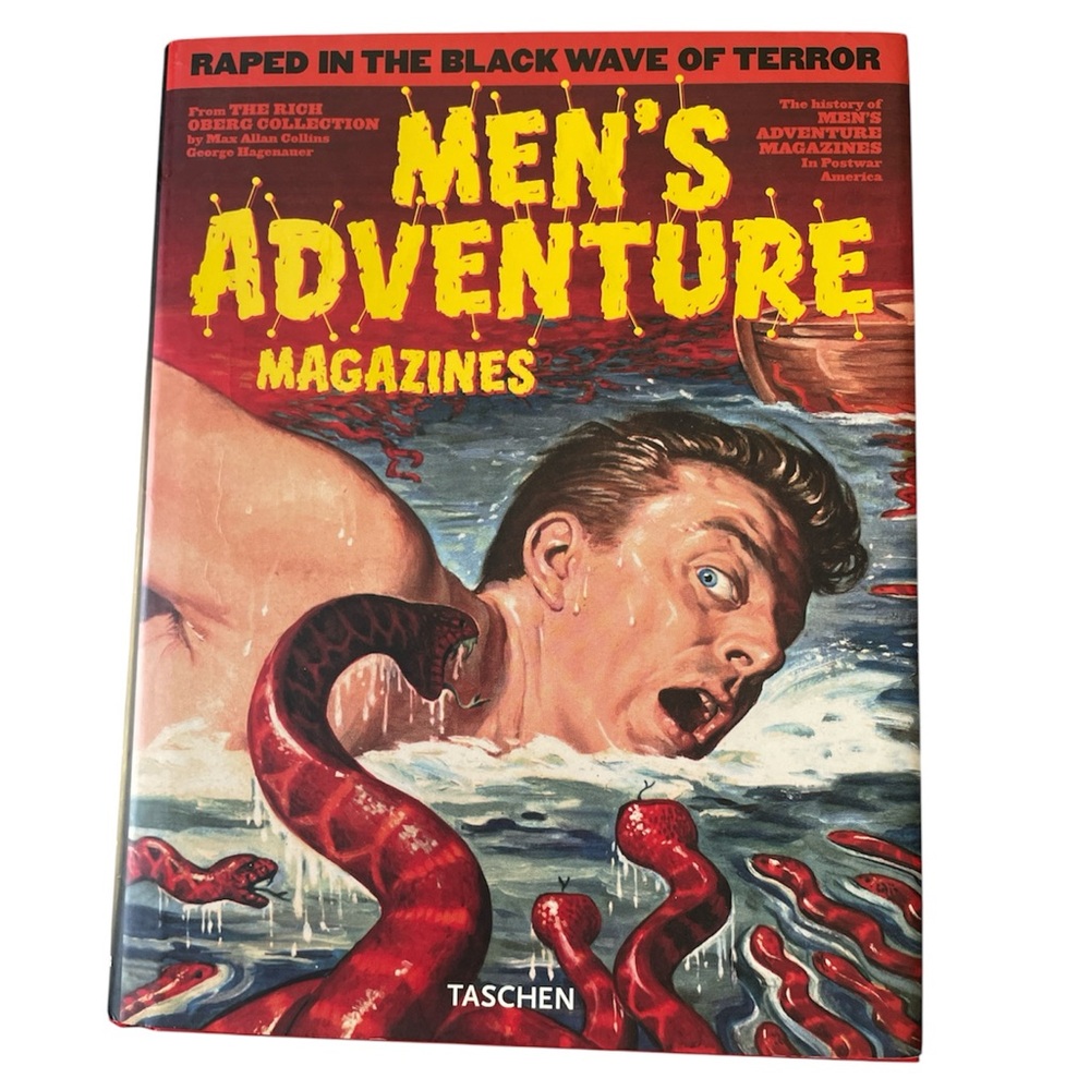 Taschen Men's Adventure Magazines Book - Red and Yellow